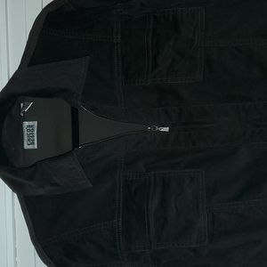 NWOT, Chico's, crushed velvet, size 2, zip up, L, large, pockets, brown, unique